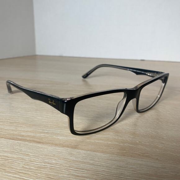 Ray-Ban RB5245 2034 Shiny Black On Clear 54-17-145 Eyeglasses Frames Only - Picture 1 of 8